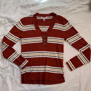 Large Rust Summer Sweater